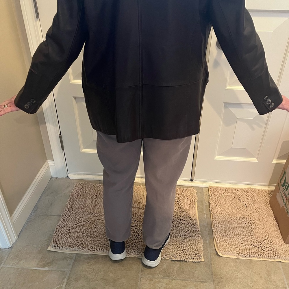 Designer leather jacket